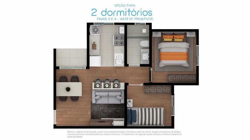 Foto 4 de Apartamento com 1 Quarto à venda, 45m² em São Paulo, Navegantes