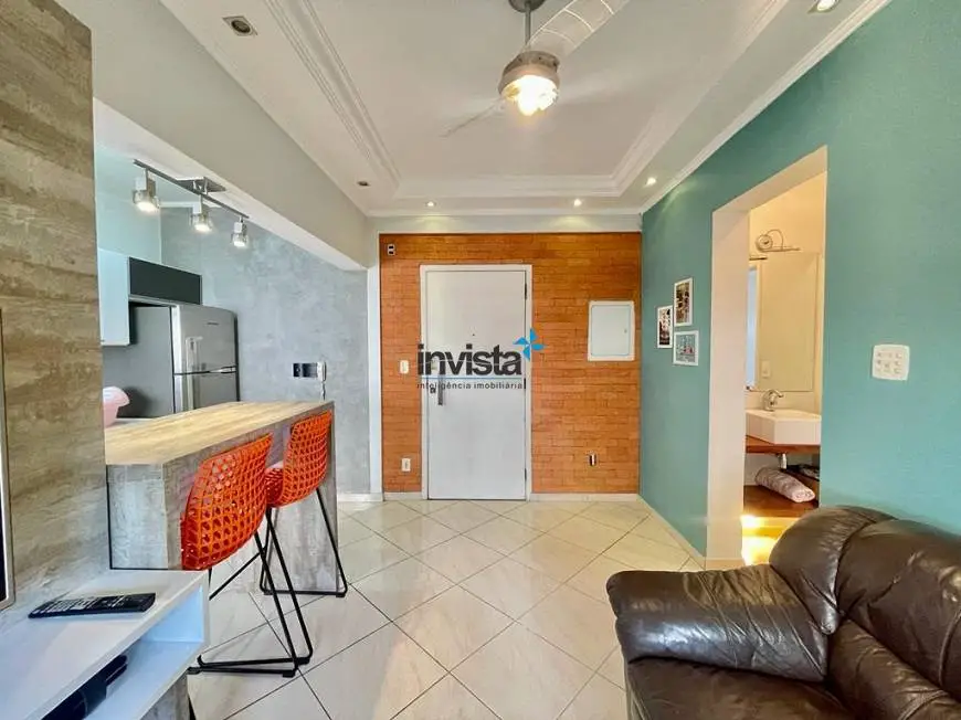 Foto 1 de Apartamento com 1 Quarto à venda, 37m² em Vila Matias, Santos