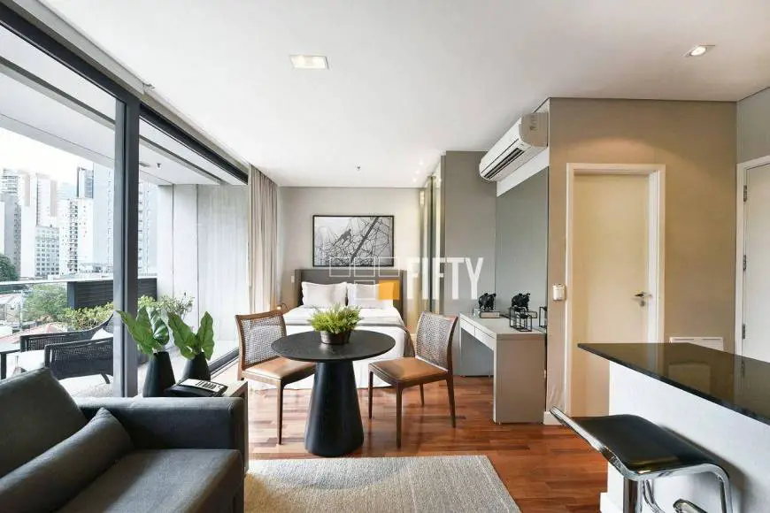Foto 1 de Apartamento com 1 Quarto para venda ou aluguel, 42m² em Vila Olímpia, São Paulo
