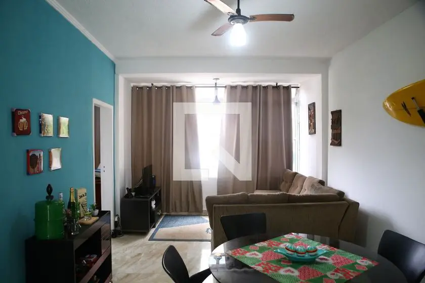 Foto 1 de Apartamento com 2 Quartos para alugar, 70m² em Canto do Forte, Praia Grande