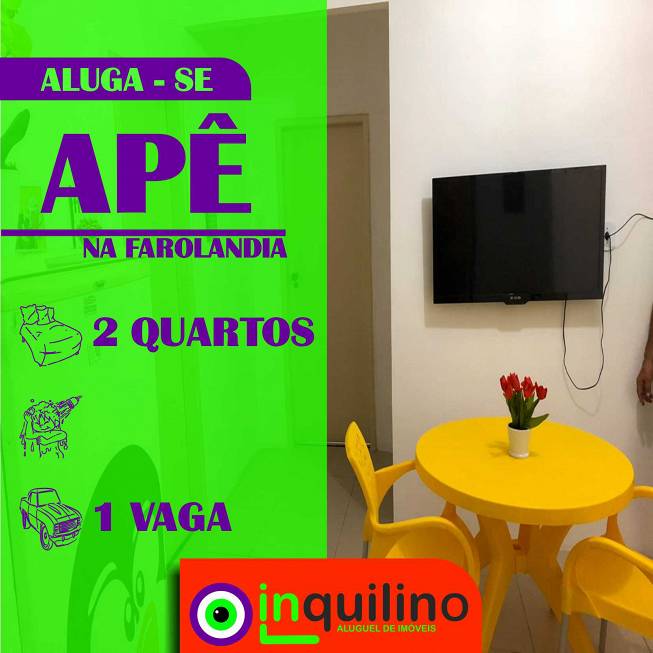 Foto 1 de Apartamento com 2 Quartos para alugar, 45m² em Farolândia, Aracaju
