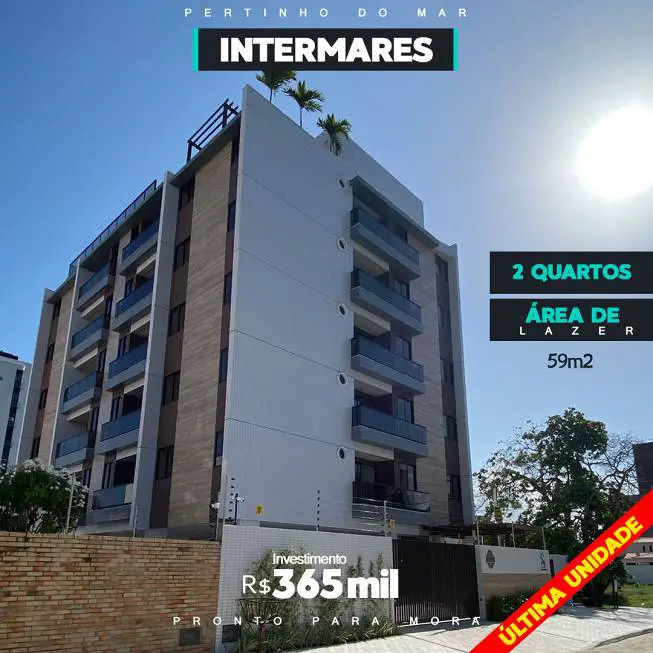 Foto 1 de Apartamento com 2 Quartos à venda, 59m² em Intermares, Cabedelo