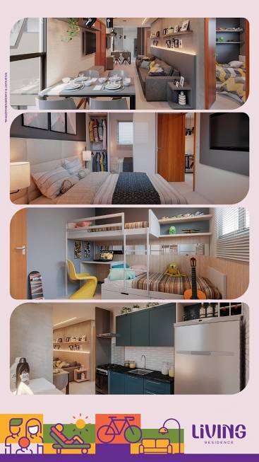 Foto 5 de Apartamento com 2 Quartos à venda, 40m² em Malvinas, Campina Grande