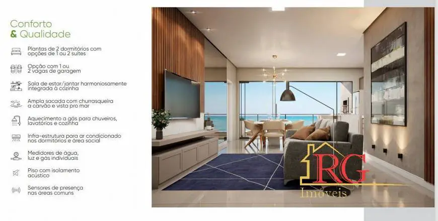 Foto 4 de Apartamento com 2 Quartos à venda, 69m² em Meia Praia, Navegantes
