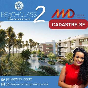 Foto 1 de Apartamento com 2 Quartos à venda, 61m² em Praia dos Carneiros, Tamandare