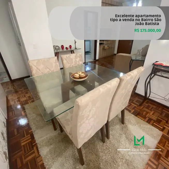 Foto 1 de Apartamento com 2 Quartos à venda, 56m² em São João Batista, Belo Horizonte