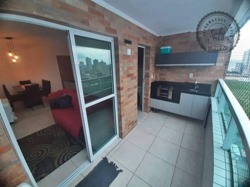 Foto 3 de Apartamento com 2 Quartos para alugar, 60m² em Vila Guilhermina, Praia Grande