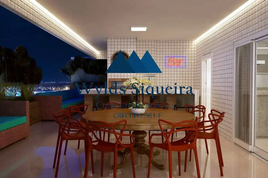 Foto 2 de Apartamento com 3 Quartos à venda, 110m² em Campo da Aviação, Praia Grande
