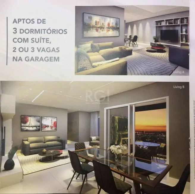 Foto 3 de Apartamento com 3 Quartos à venda, 104m² em Cristal, Porto Alegre