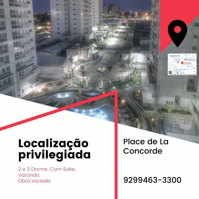Foto 2 de Apartamento com 3 Quartos à venda, 113m² em Dom Pedro I, Manaus