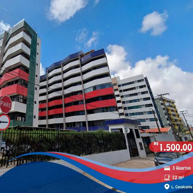 Foto 1 de Apartamento com 3 Quartos para alugar, 72m² em Engenheiro Luciano Cavalcante, Fortaleza