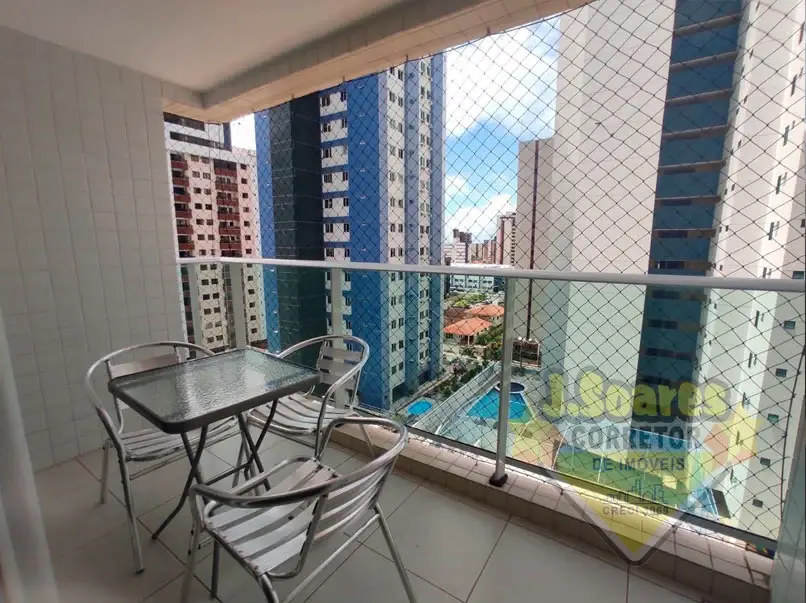 Foto 3 de Apartamento com 3 Quartos para alugar, 83m² em Tambaú, João Pessoa