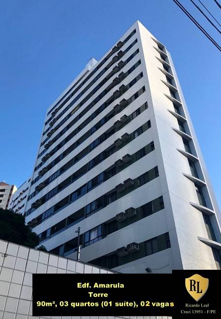 Foto 1 de Apartamento com 3 Quartos à venda, 90m² em Torre, Recife