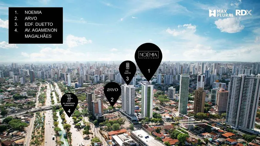Foto 2 de Apartamento com 3 Quartos à venda, 54m² em Torreão, Recife