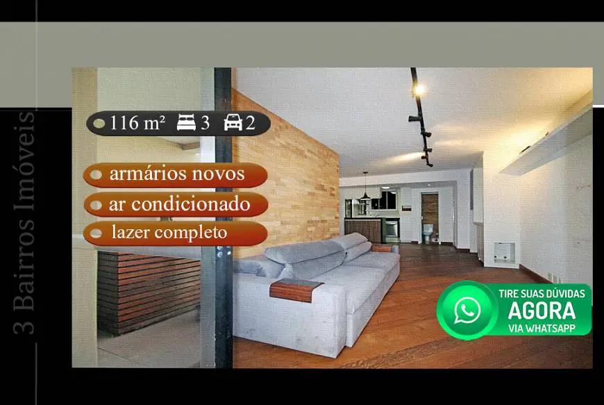 Foto 1 de Apartamento com 3 Quartos para venda ou aluguel, 116m² em Vila Nova Conceição, São Paulo