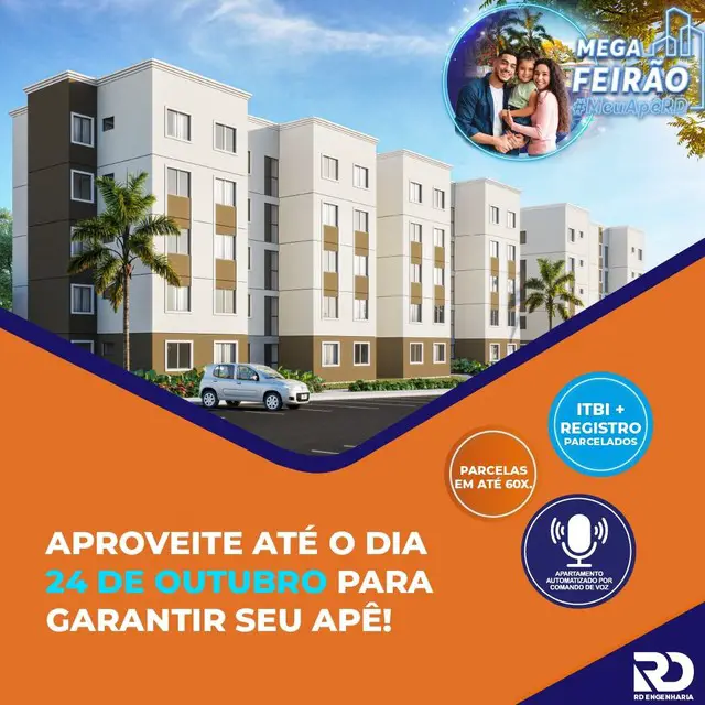 Foto 1 de Apartamento com 3 Quartos à venda, 54m² em Zumbi dos Palmares, Manaus
