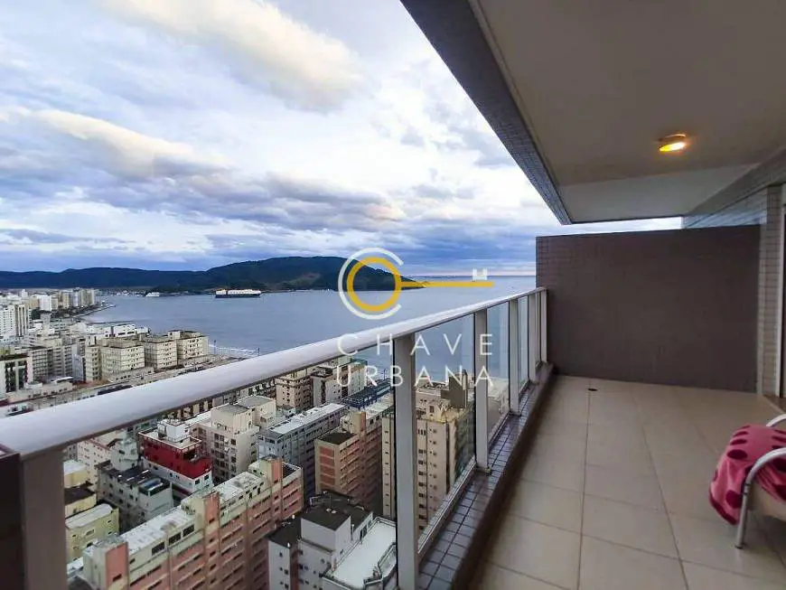 Foto 1 de Apartamento com 4 Quartos para venda ou aluguel, 240m² em Embaré, Santos