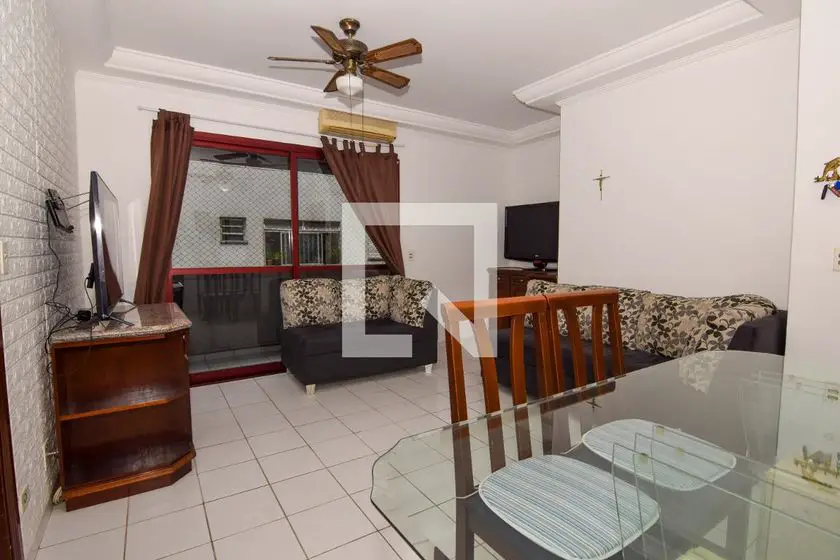 Foto 1 de Apartamento com 4 Quartos para alugar, 98m² em Enseada, Guarujá