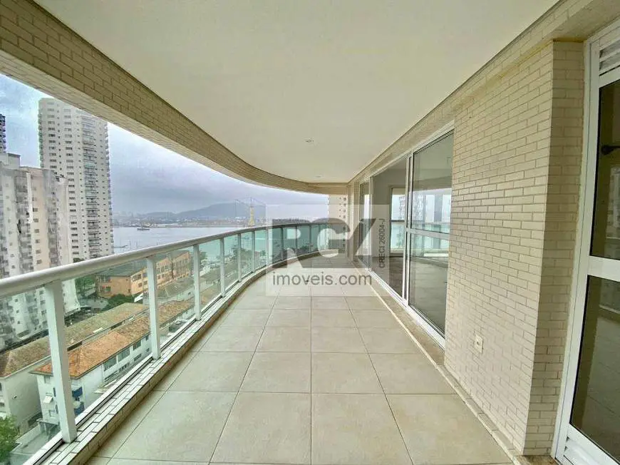 Foto 1 de Apartamento com 4 Quartos à venda, 182m² em Ponta da Praia, Santos