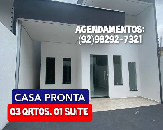 Foto 1 de Casa com 3 Quartos à venda, 89m² em Aleixo, Manaus