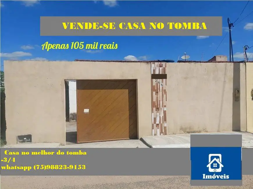 Foto 1 de Casa com 3 Quartos à venda, 92m² em Tomba, Feira de Santana