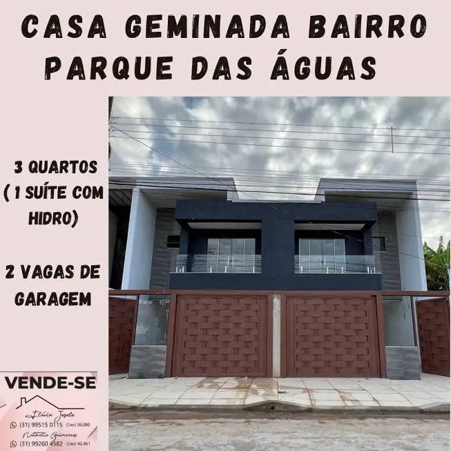 Foto 1 de Casa com 3 Quartos à venda, 130m² em Veneza, Ipatinga
