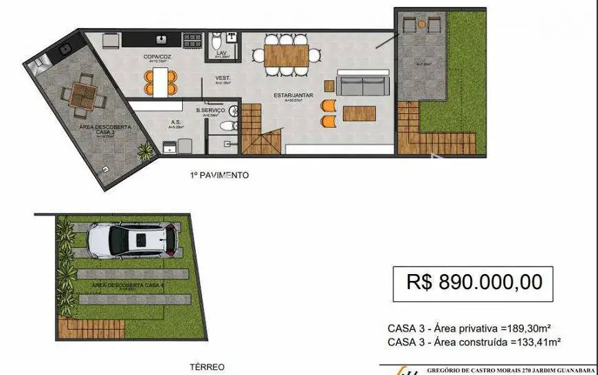 Foto 4 de Casa com 4 Quartos à venda, 133m² em Jardim Guanabara, Rio de Janeiro
