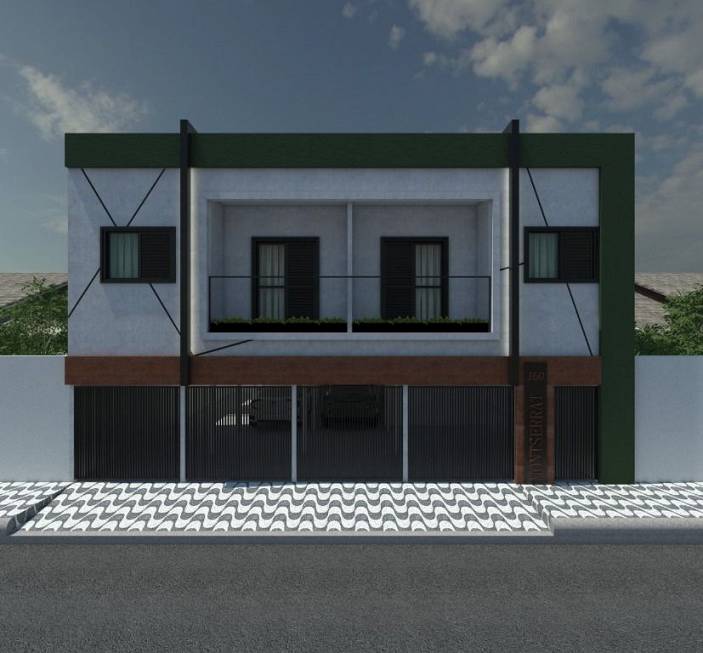 Foto 1 de Casa de Condomínio com 2 Quartos à venda, 51m² em Vila Caicara, Praia Grande