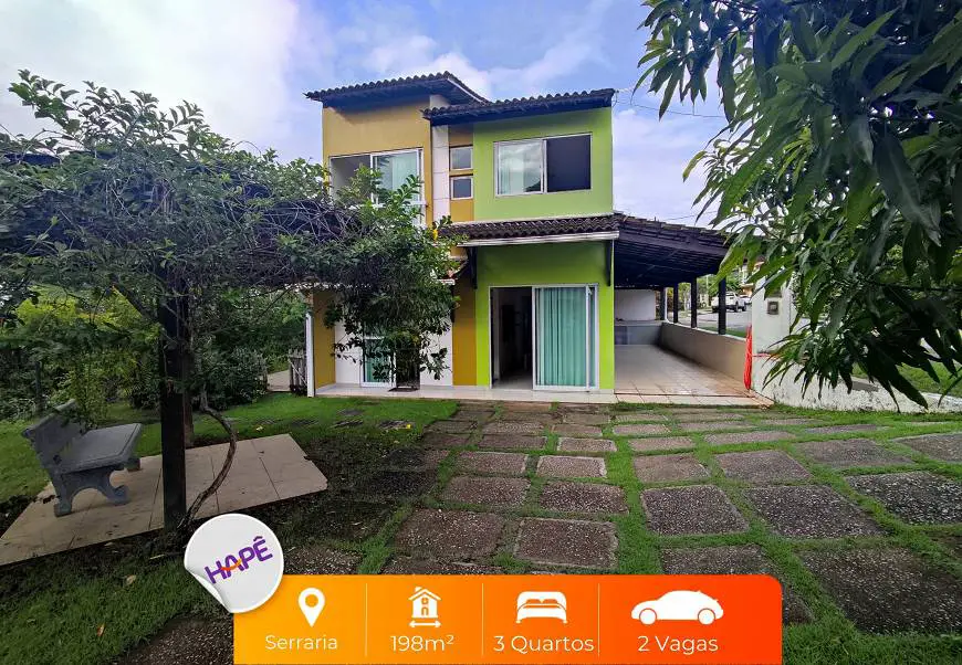 Foto 1 de Casa de Condomínio com 3 Quartos à venda, 198m² em Serraria, Maceió