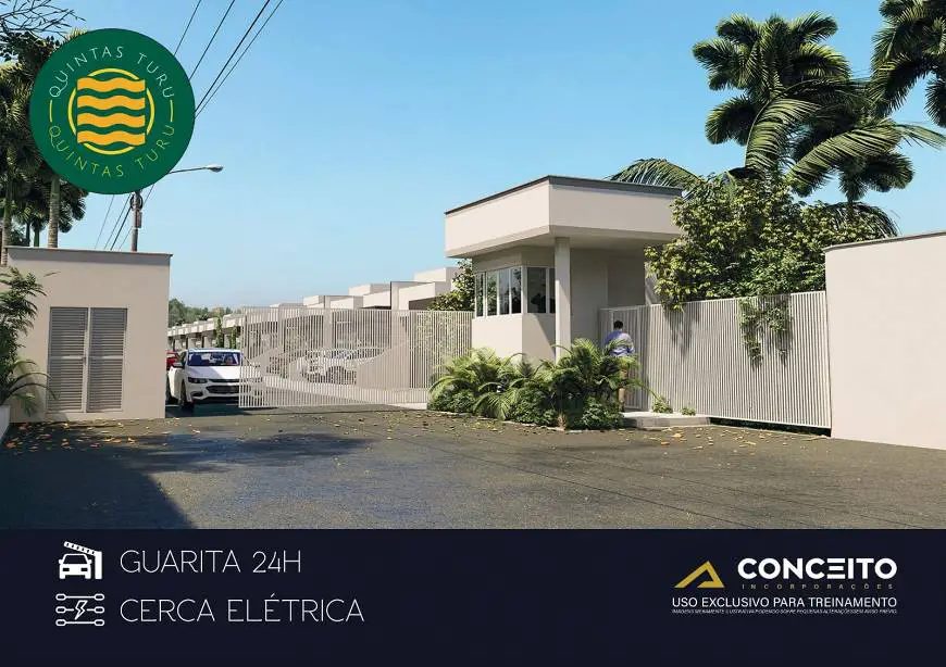 Foto 3 de Casa de Condomínio com 3 Quartos à venda, 71m² em Turu, São Luís