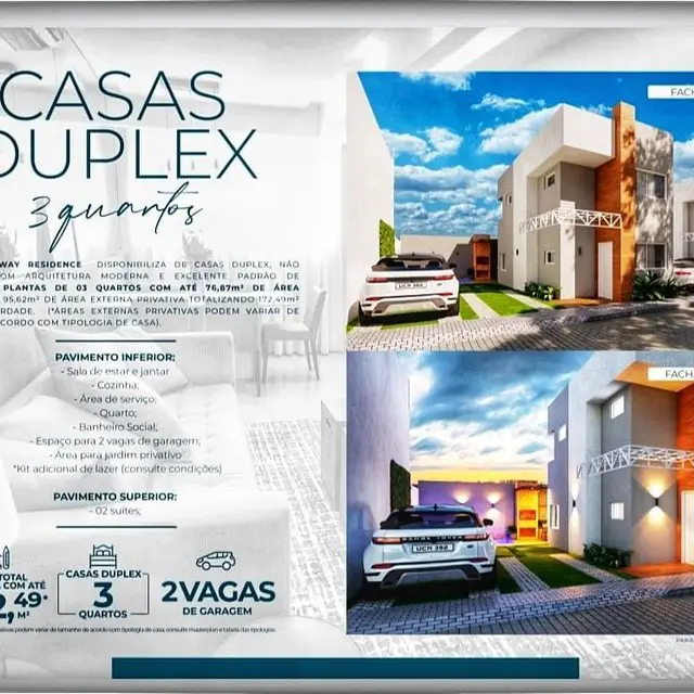 Foto 3 de Casa de Condomínio com 3 Quartos à venda, 172m² em Uruguai, Teresina