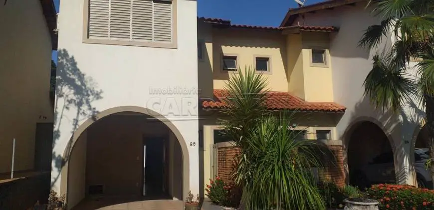 Foto 1 de Casa de Condomínio com 3 Quartos para alugar, 108m² em Vila Melhado, Araraquara