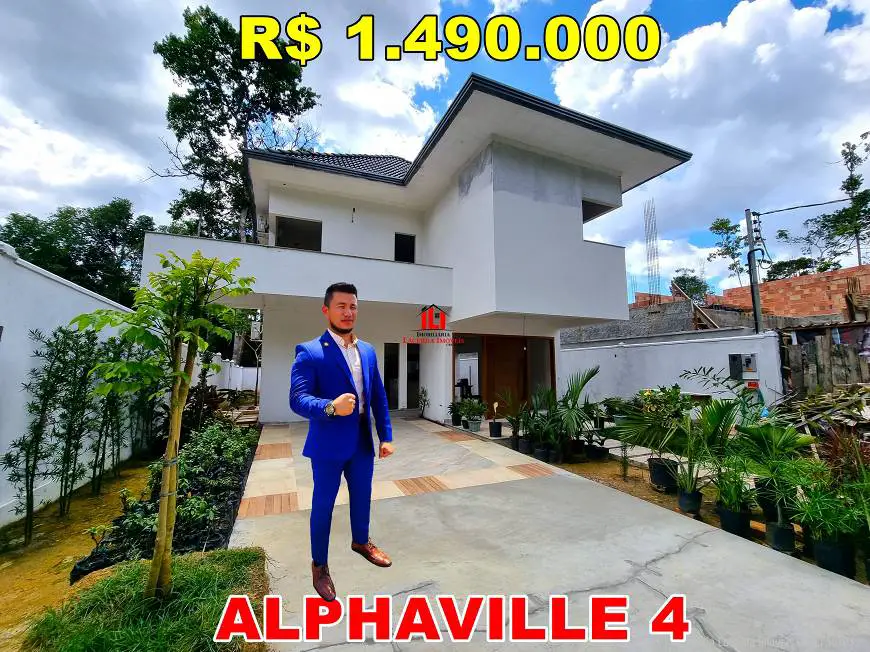 Foto 1 de Casa de Condomínio com 4 Quartos à venda, 370m² em Ponta Negra, Manaus