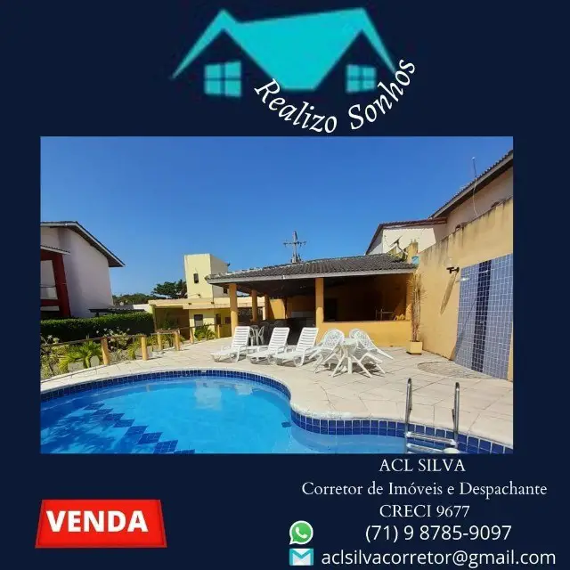 Foto 1 de Casa de Condomínio com 4 Quartos à venda, 263m² em Stella Maris, Salvador