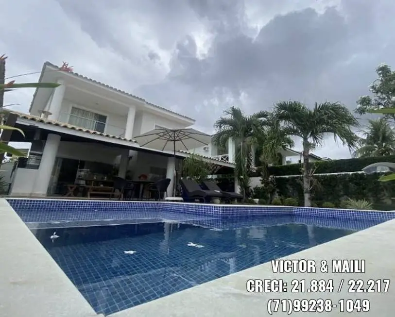 Foto 1 de Casa de Condomínio com 4 Quartos à venda, 293m² em Vilas do Atlantico, Lauro de Freitas