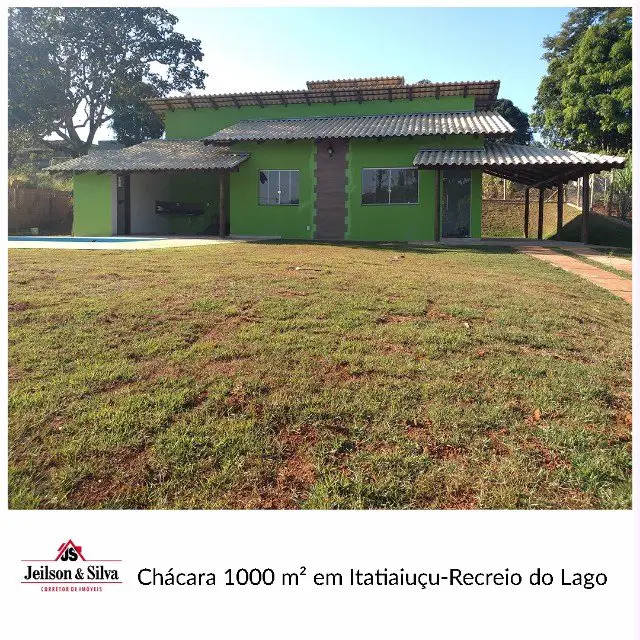 Foto 1 de Chácara com 3 Quartos à venda, 100m² em Centro, Itatiaiuçu