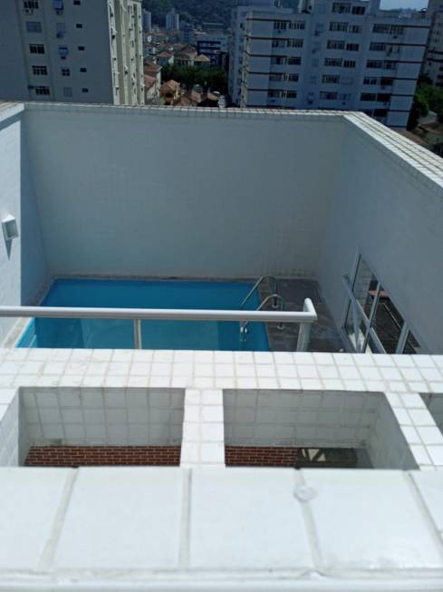 Foto 1 de Cobertura com 3 Quartos para alugar, 170m² em Marapé, Santos