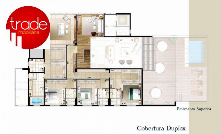 Foto 4 de Cobertura com 4 Quartos à venda, 587m² em Vila do Golf, Ribeirão Preto