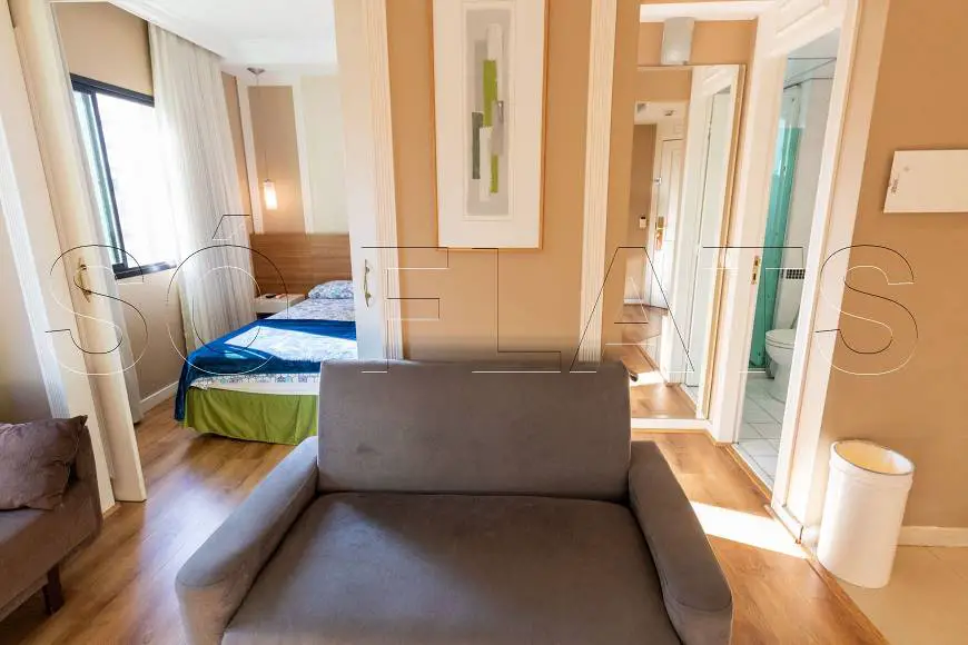 Foto 4 de Flat com 1 Quarto para alugar, 33m² em Bela Vista, São Paulo