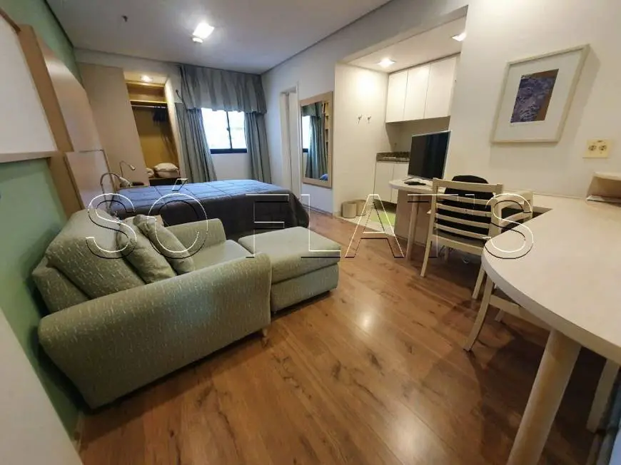 Foto 1 de Flat com 1 Quarto para alugar, 27m² em Chácara Santo Antônio, São Paulo