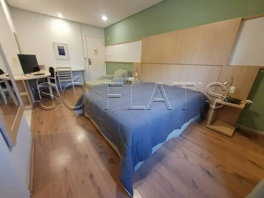 Foto 4 de Flat com 1 Quarto para alugar, 27m² em Chácara Santo Antônio, São Paulo