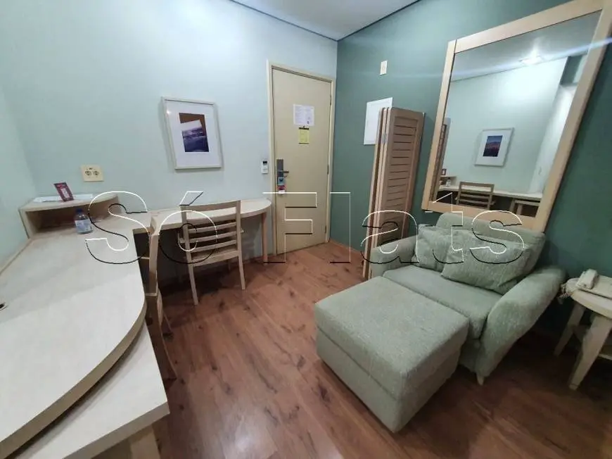 Foto 3 de Flat com 1 Quarto para alugar, 27m² em Chácara Santo Antônio, São Paulo