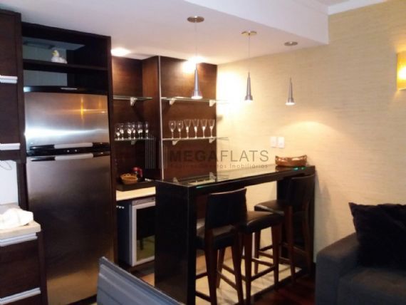 Foto 4 de Flat com 1 Quarto para alugar, 57m² em Itaim Bibi, São Paulo