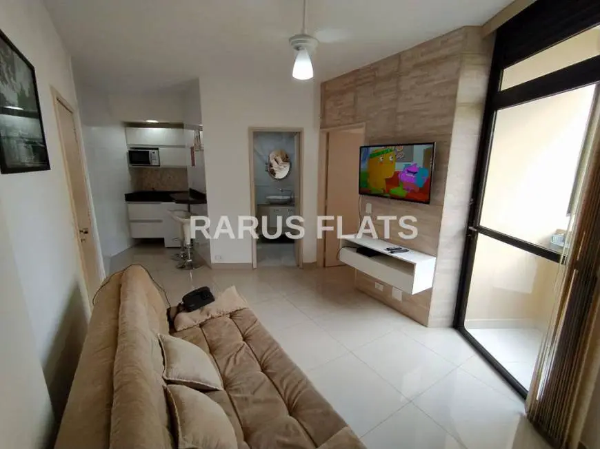 Foto 1 de Flat com 1 Quarto para alugar, 37m² em Moema, São Paulo