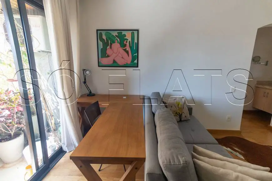 Foto 4 de Flat com 1 Quarto para alugar, 55m² em Moema, São Paulo