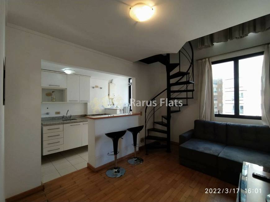 Foto 1 de Flat com 1 Quarto para alugar, 43m² em Vila Olímpia, São Paulo