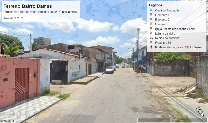 Foto 4 de Lote/Terreno à venda, 352m² em Damas, Fortaleza