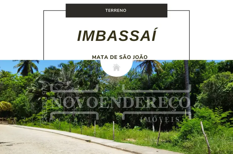 Foto 1 de Lote/Terreno à venda, 1832m² em Imbassai, Mata de São João