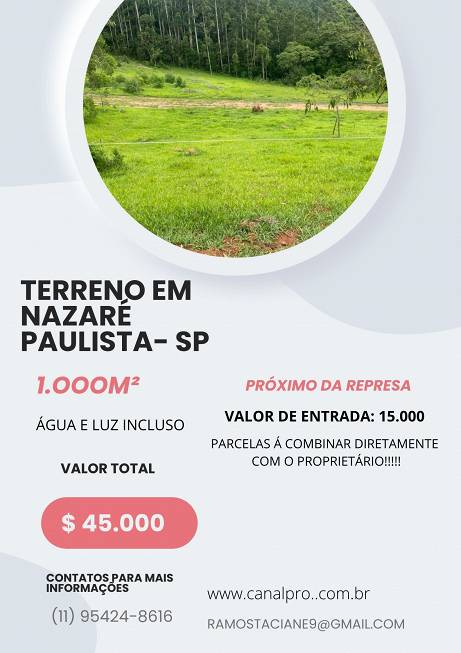 Foto 1 de Lote/Terreno à venda, 1000m² em Vila Nova Bonsucesso, Guarulhos