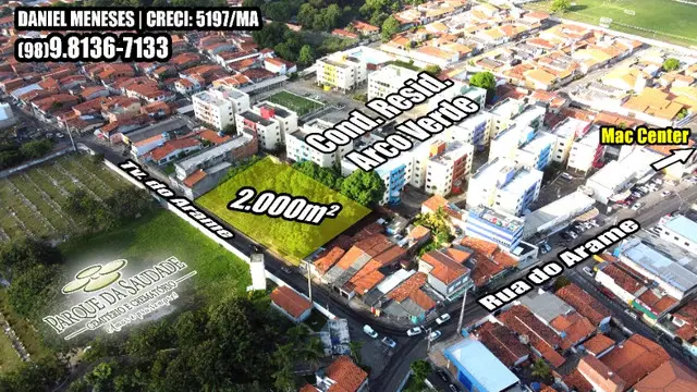 Foto 1 de Lote/Terreno à venda, 2000m² em Vinhais, São Luís